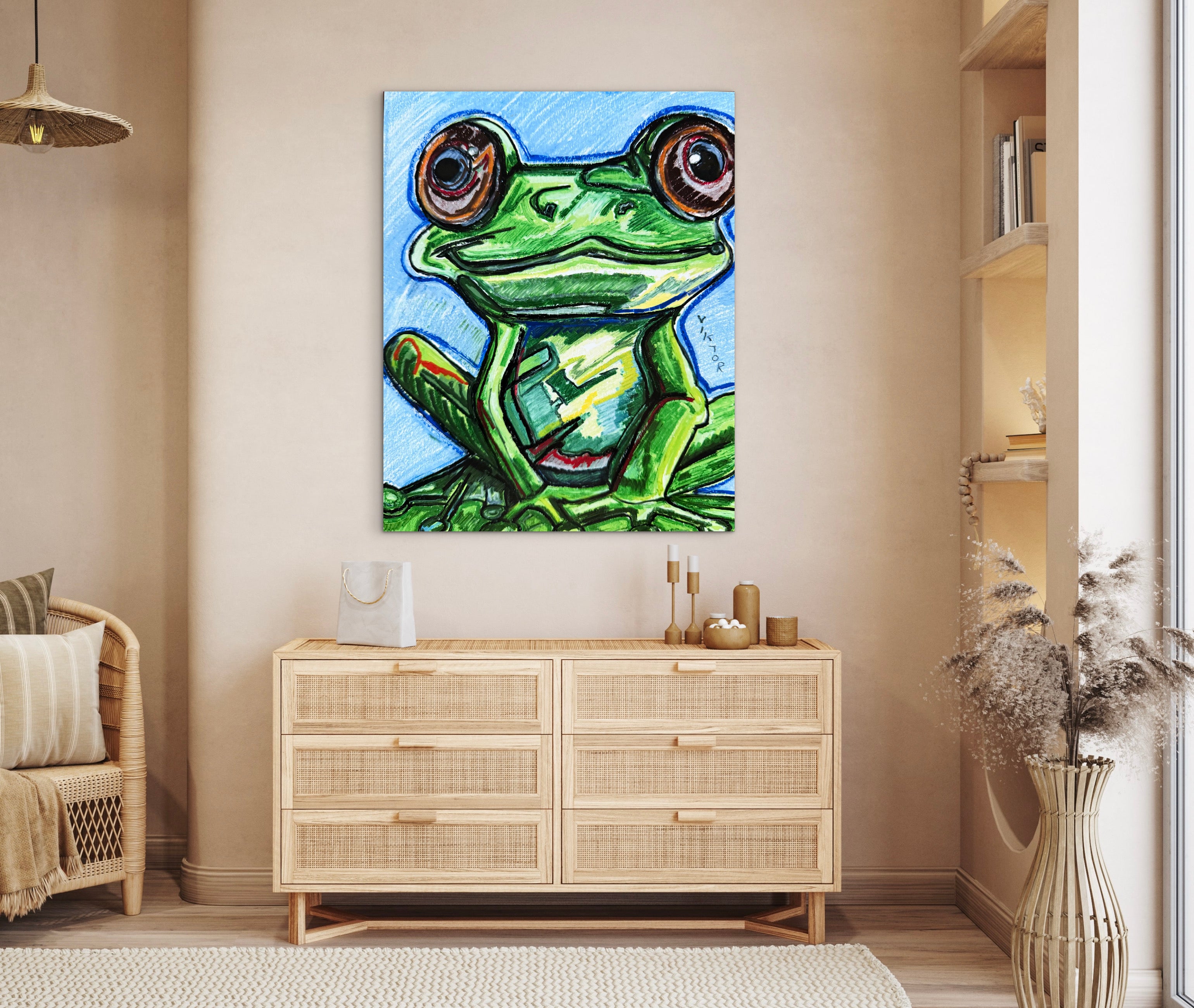 The Cute Frog - Art Prints