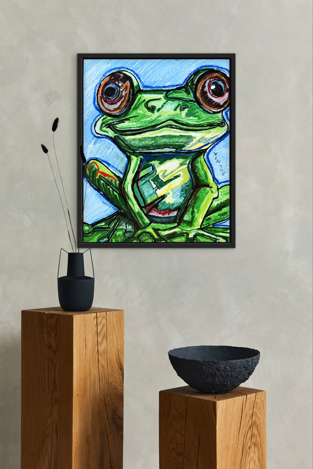 The Cute Frog - Art Prints