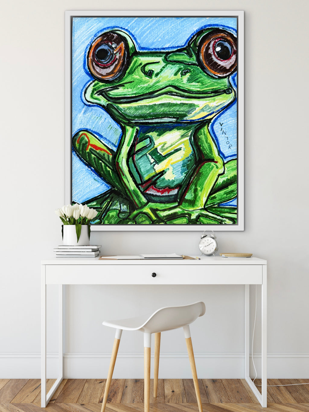 The Cute Frog - Art Prints