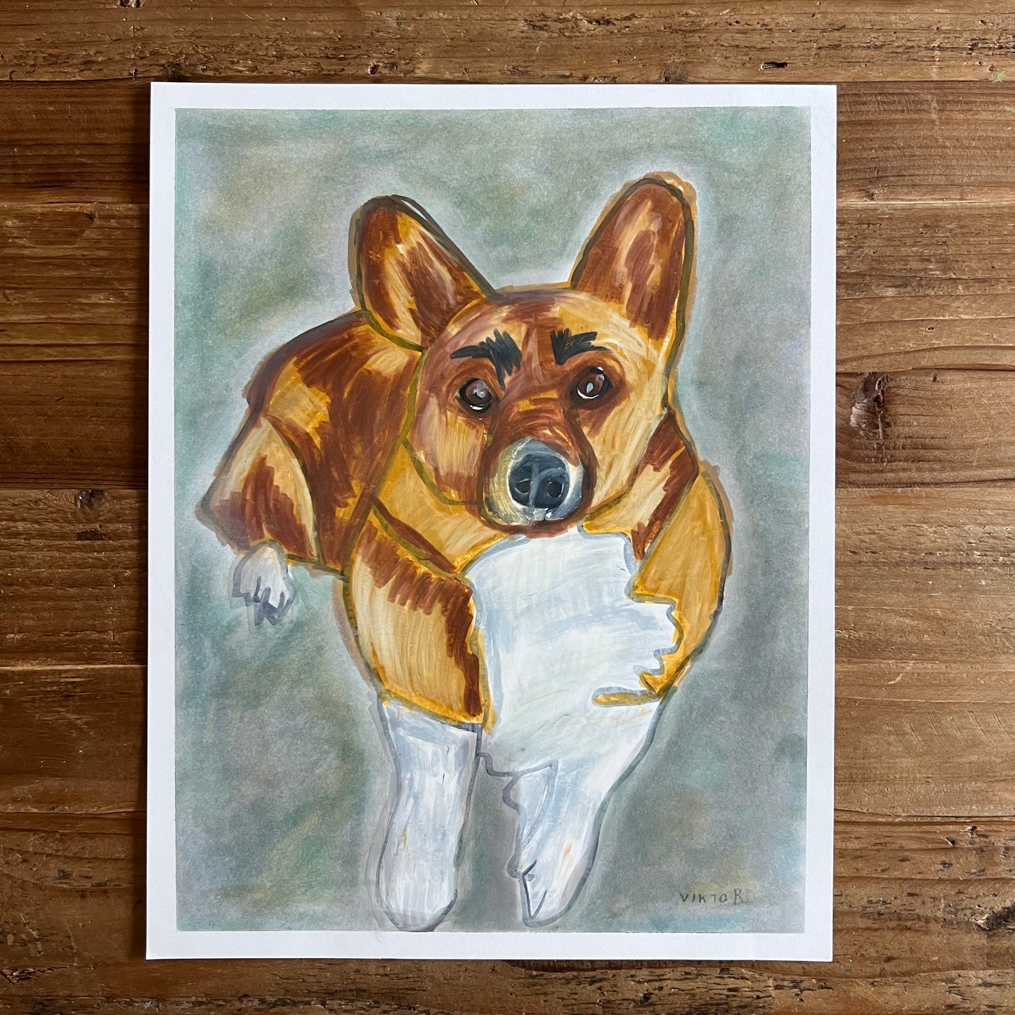 The Corgi - ORIGINAL 11x14”