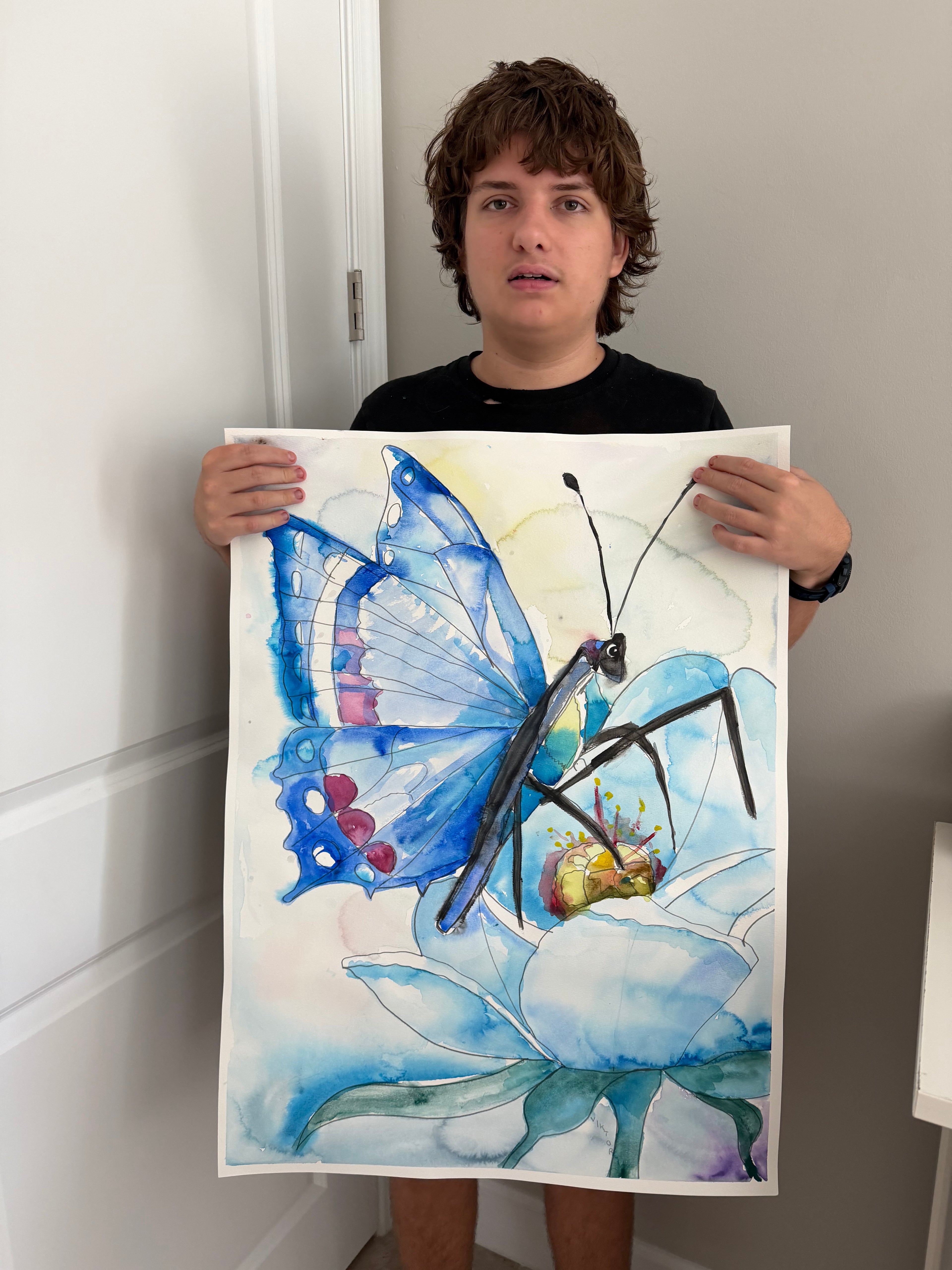 Blossoming Hope - ORIGINAL Watercolor artwork 22x30”