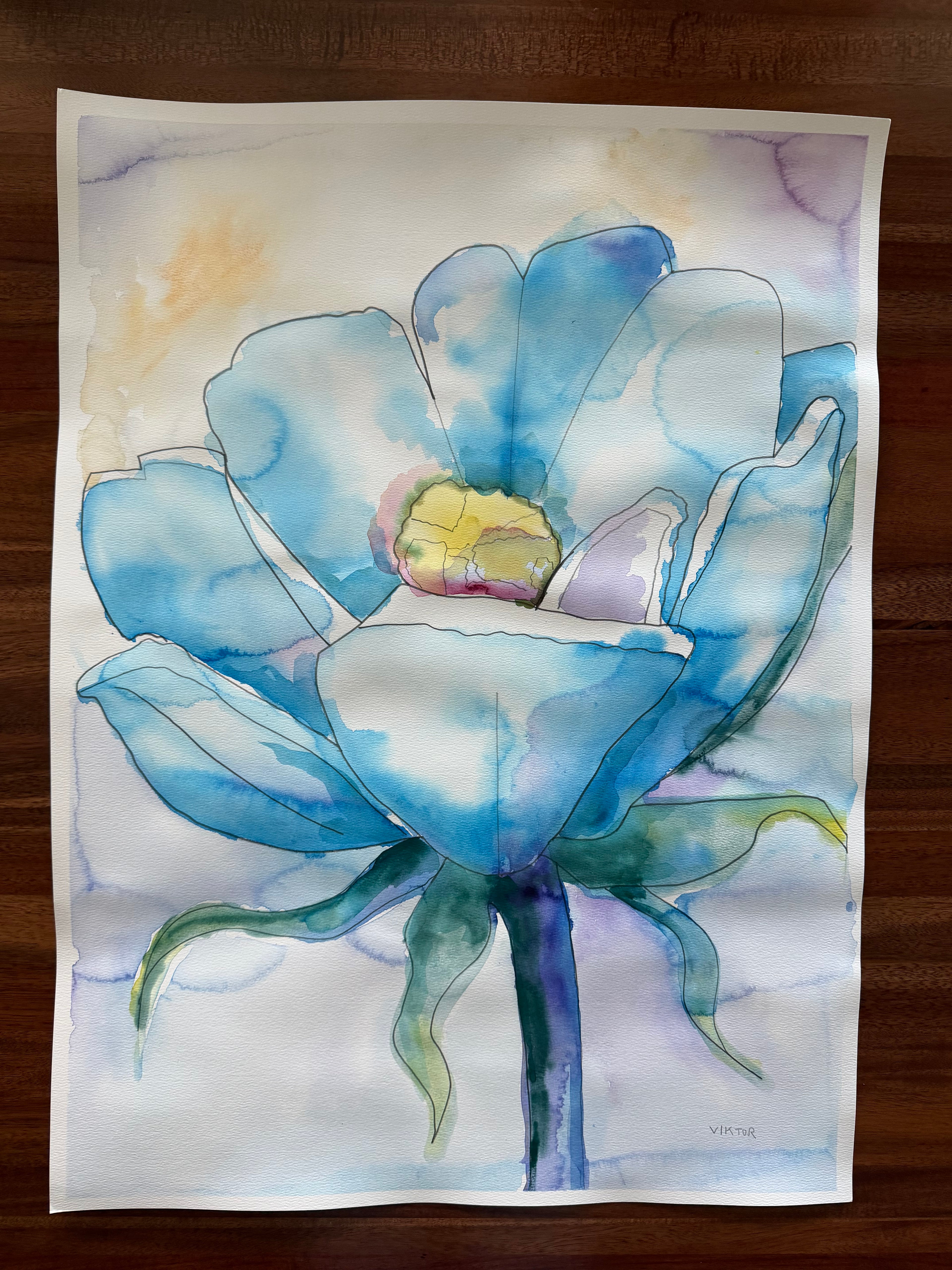 Whispers of Spring - ORIGINAL Watercolor artwork 22x30”