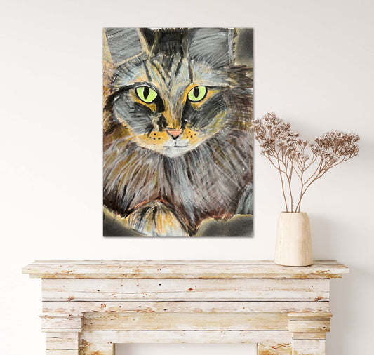 Ivy the Cat - Print, Poster, Stretched Canvas Print