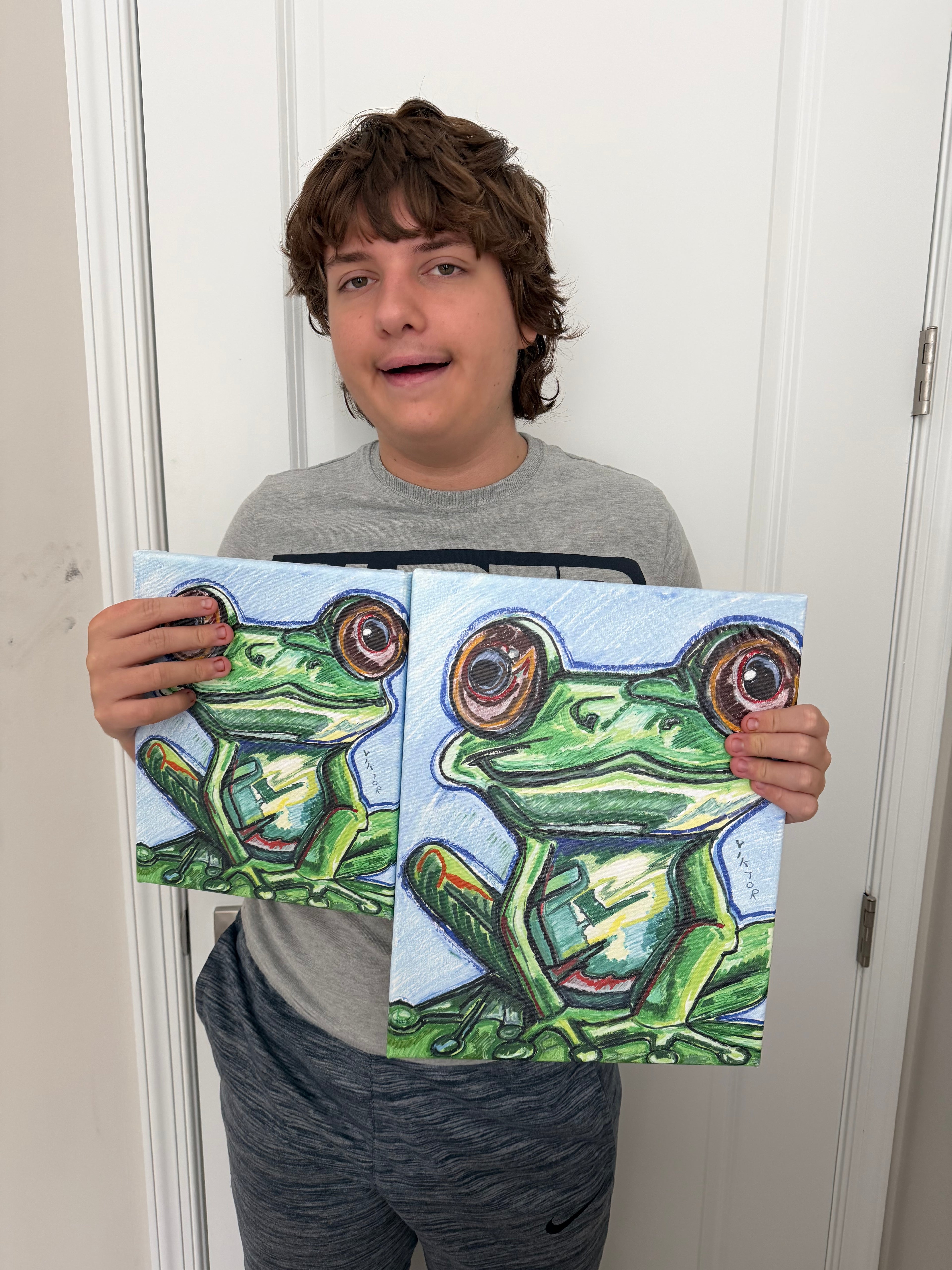 The Cute Frog - Art Prints