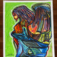 Angel - ORIGINAL OIL PASTEL ARTWORK - 16x19”