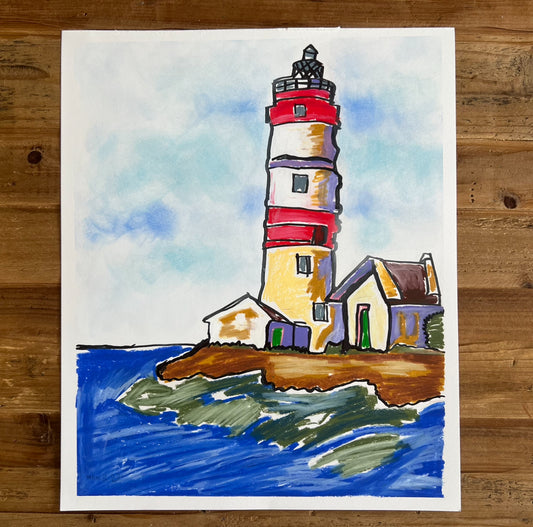 The Lighthouse Collection II - ORIGINAL 14x17”