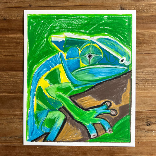 The Iguana  - ORIGINAL  14x17”