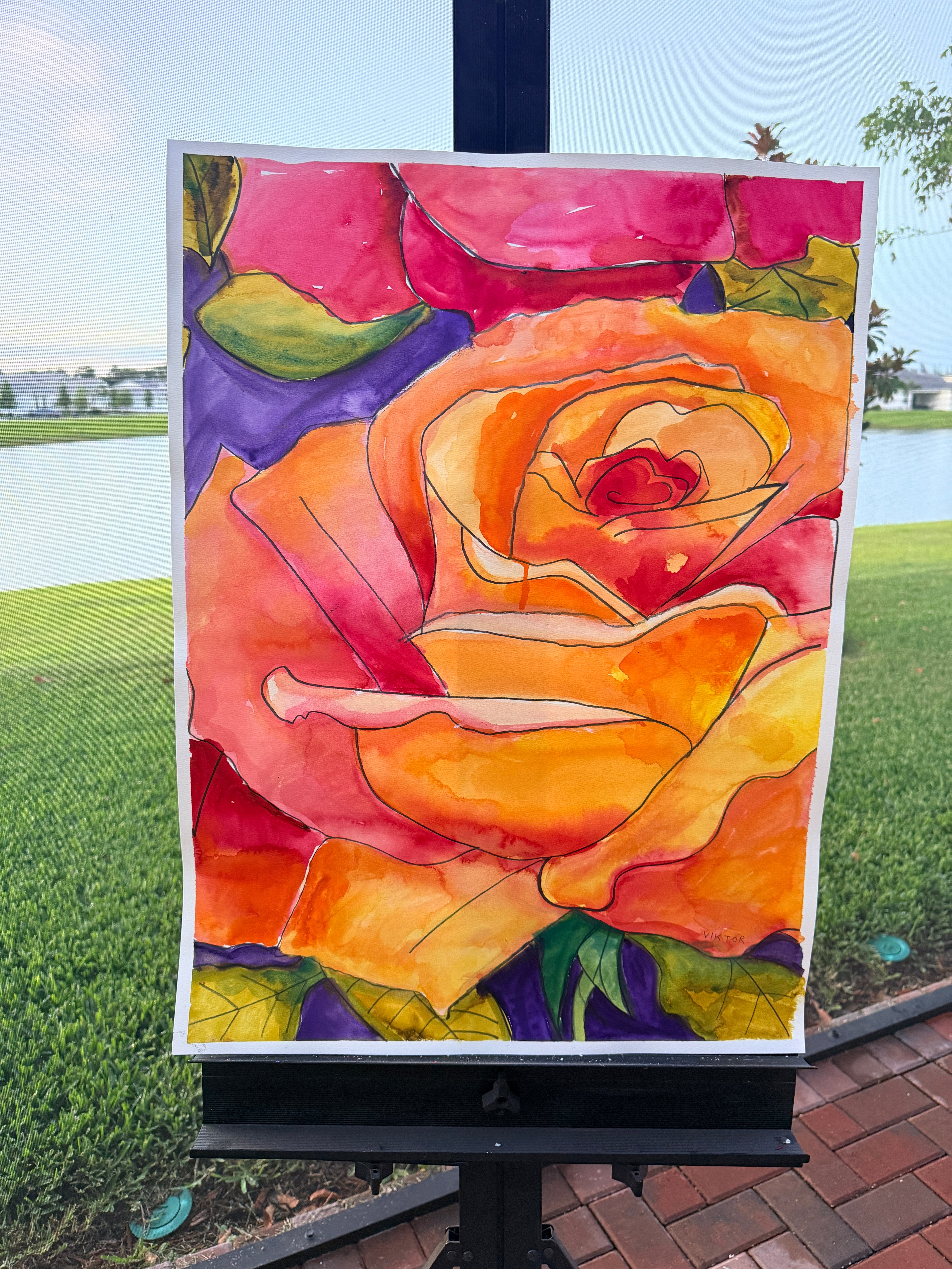 Ethereal Bloom - ORIGINAL Watercolor artwork 22x30”