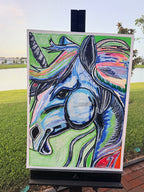 Mythic Majesty - ORIGINAL oil pastels artwork 22x30”