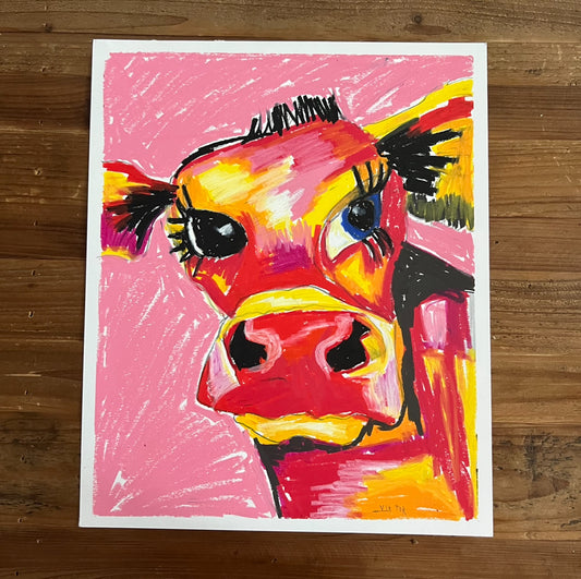 Red Cow - ORIGINAL  14x17”