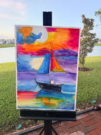 Sail Away - ORIGINAL Watercolor artwork 22x30”