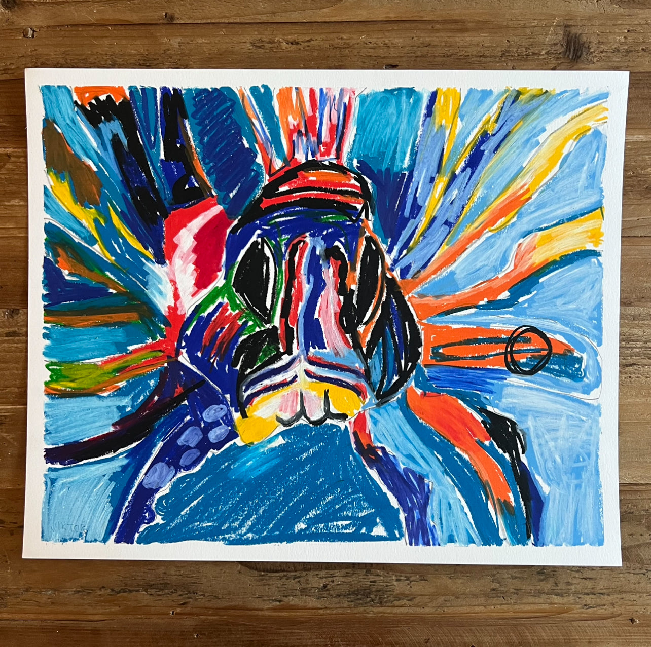 Lion fish - ORIGINAL  14x17” (video attached)