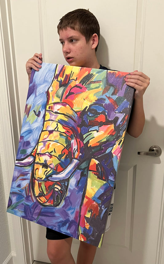 Amazing Elephant   - fine prints and canvas prints in more sizes