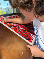 Butterfly - ORIGINAL OIL PASTEL ARTWORK - 19x24" (video attached) (Copy) - Vichy's Art