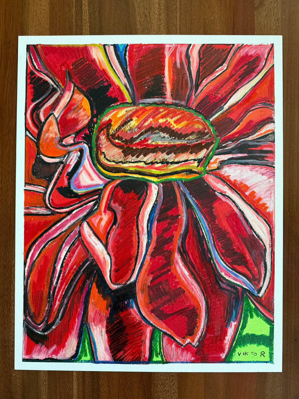 Butterfly - ORIGINAL OIL PASTEL ARTWORK - 19x24" (video attached) (Copy) - Vichy's Art