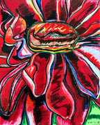 Red Zinnia - Art Prints