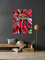 Red Zinnia - Art Prints