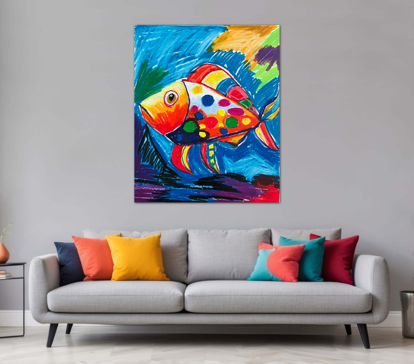 The Colorful Fish - Print, Poster, Stretched Canvas Print