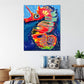 The Colorful Seahorse - Art Prints