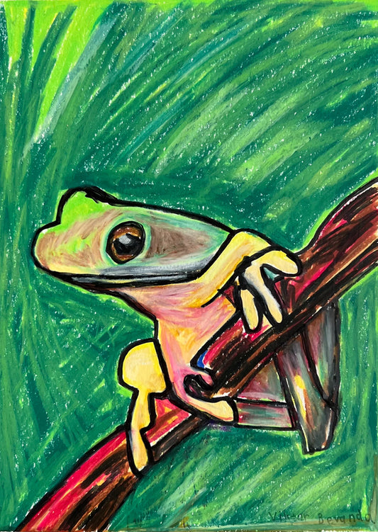Leaf Frog - fine prints and canvas prints in more sizes