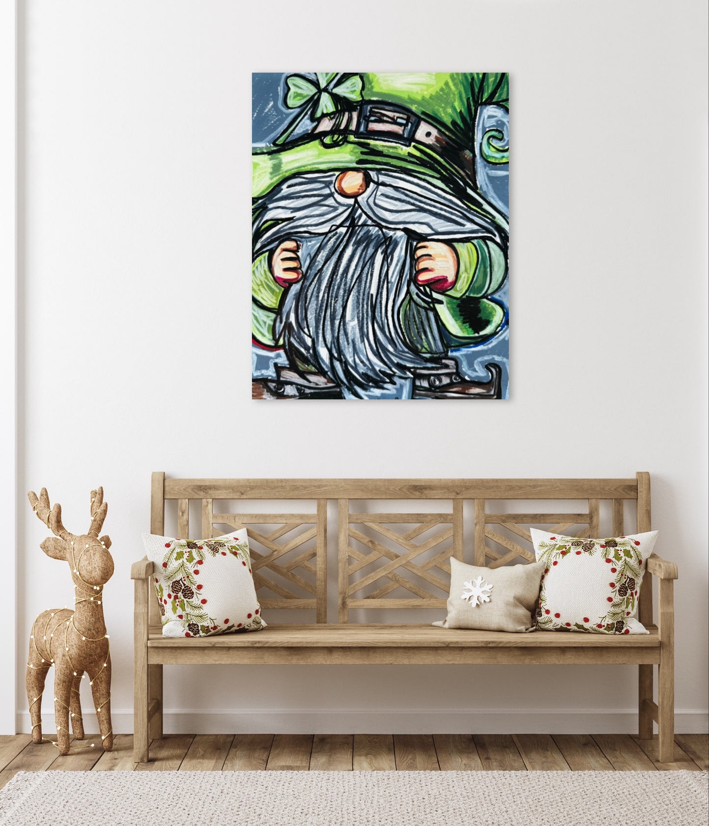 St Patrick's Gnome  - Art Prints