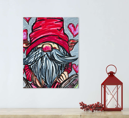 Valetine's Gnome  - Art Prints