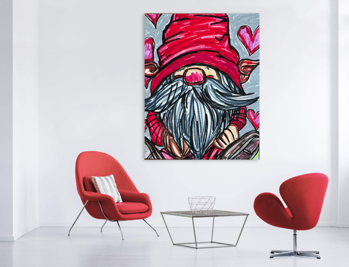 Valetine's Gnome  - Art Prints