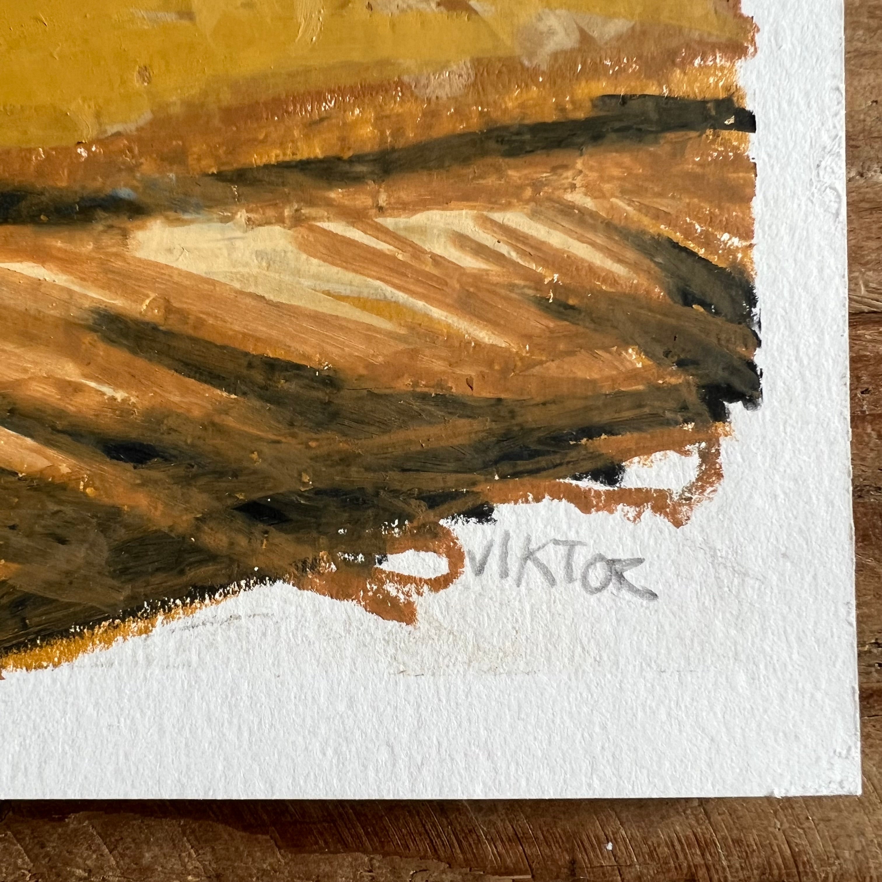 The Cat - ORIGINAL 9x12"