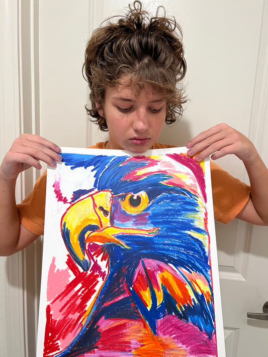 The Blue Eagle - fine prints and canvas prints in more size