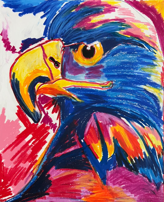 The Blue Eagle   - ORIGINAL  14x17”
