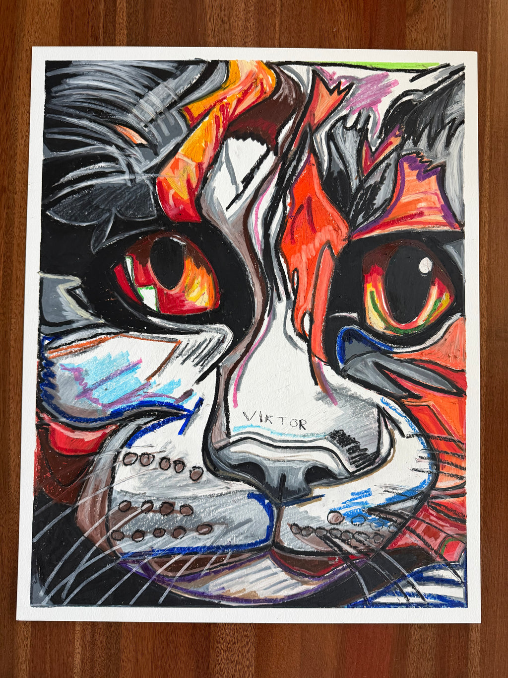 Marmalade Muse - ORIGINAL OIL PASTEL ARTWORK - 19x24"(video attached)