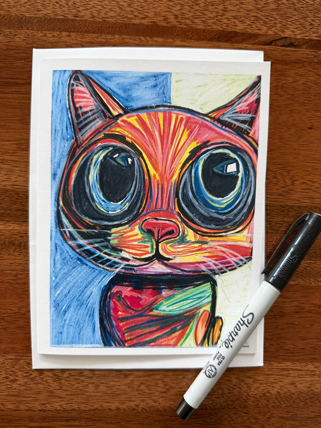 Purrfect Greetings - Greeting cards (set of 6) - Vichy's Art