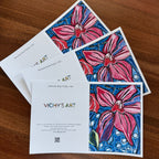 Pink Flower  - Greeting cards