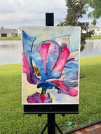 Royal Purple Hues - ORIGINAL Watercolor artwork 22x30”