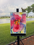 Magenta Majesty - ORIGINAL Watercolor artwork 22x30”