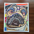 The Pug - ORIGINAL 16x19” (How is created - video)