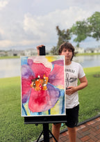 Magenta Majesty - ORIGINAL Watercolor artwork 22x30”