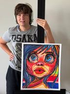 Sunburn - ORIGINAL OIL PASTEL ARTWORK - 16x19”