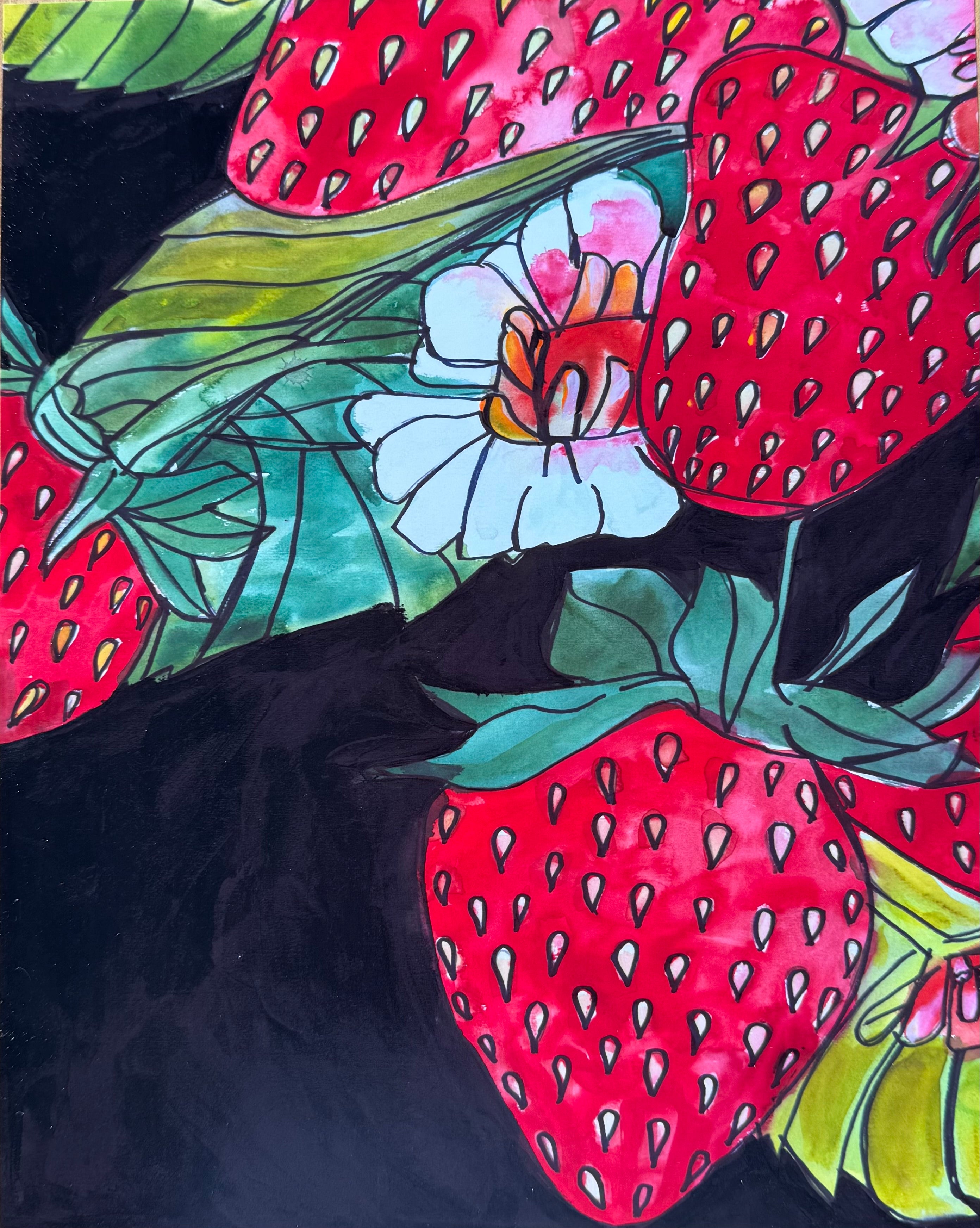 Strawberries - Art Prints