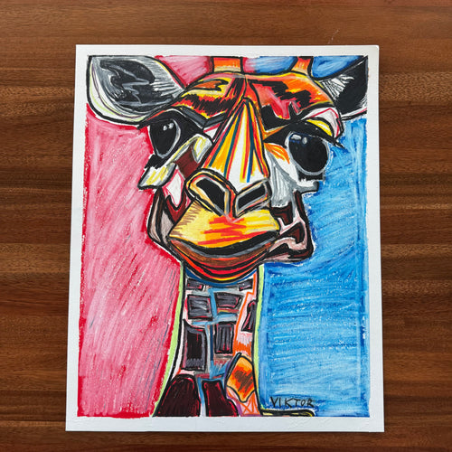 ALEX The Giraffe - ORIGINAL 16x20” - Vichy's Art