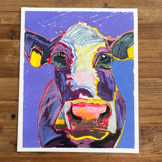 The Purple Cow - ORIGINAL  14x17”