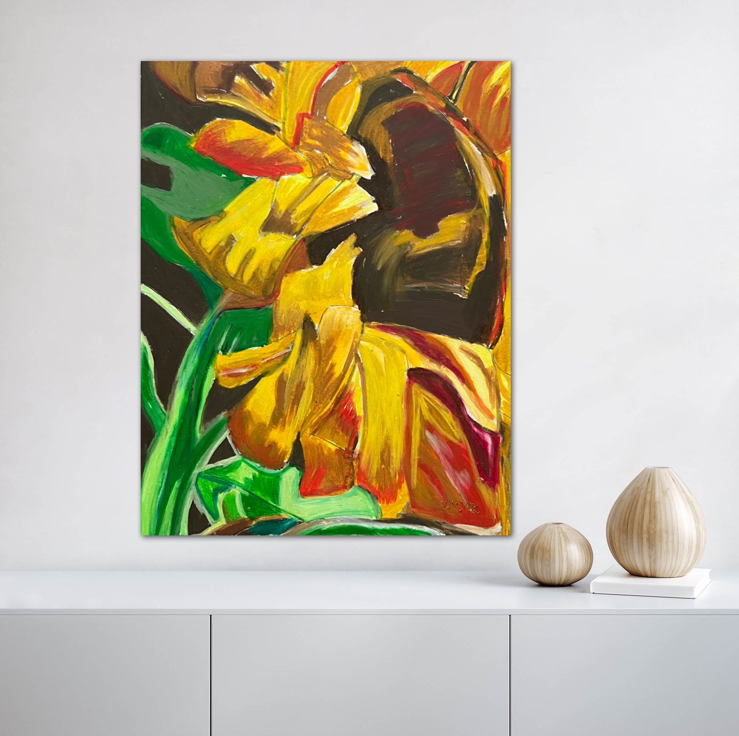 Sunflower Sunrise - Print, Poster, Stretched Canvas Print and greeting card