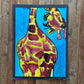 Upside Down Giraffe - ORIGINAL 11x15”