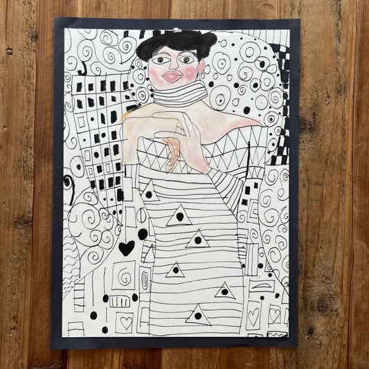 Woman (Picasso's style) - ORIGINAL 11x15”