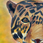 Leopard - ORIGINAL OIL PASTEL - 19x18.5”