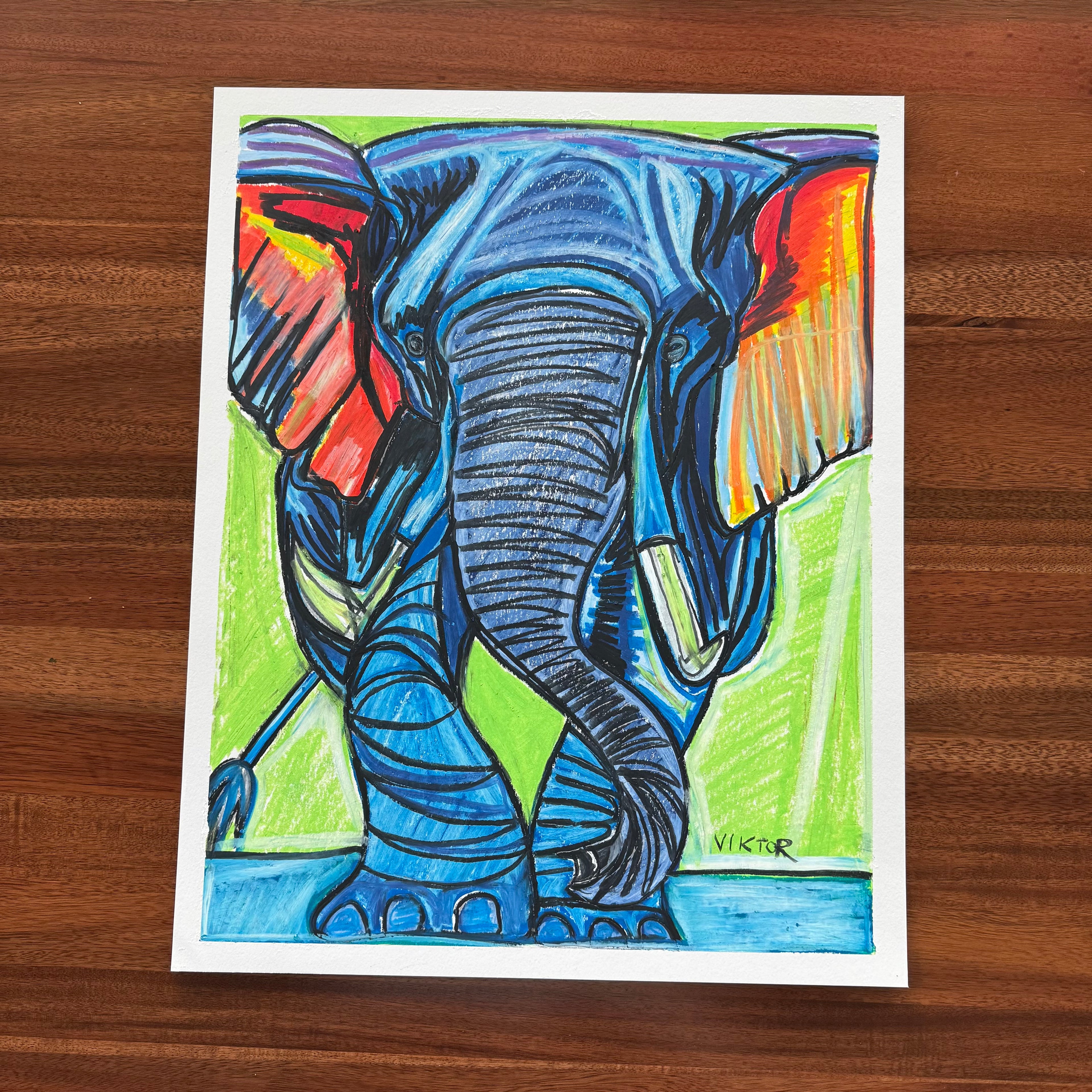 Tiffany - ORIGINAL 16x20” (video attached)