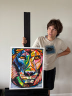 Majestic Lion - ORIGINAL 16x20”