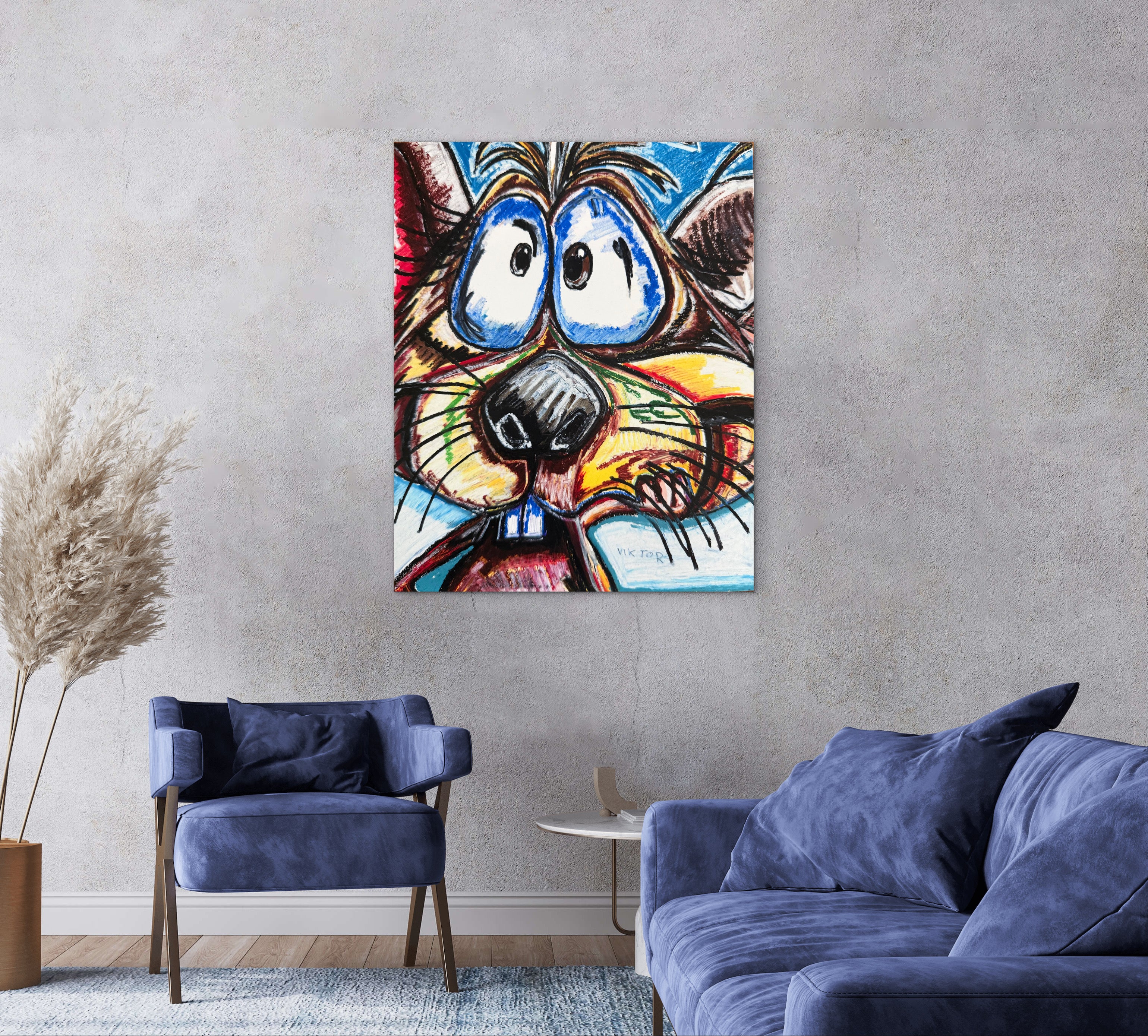 Whiskers and Wonder: A Delightful Mouse Illustration - Art Prints