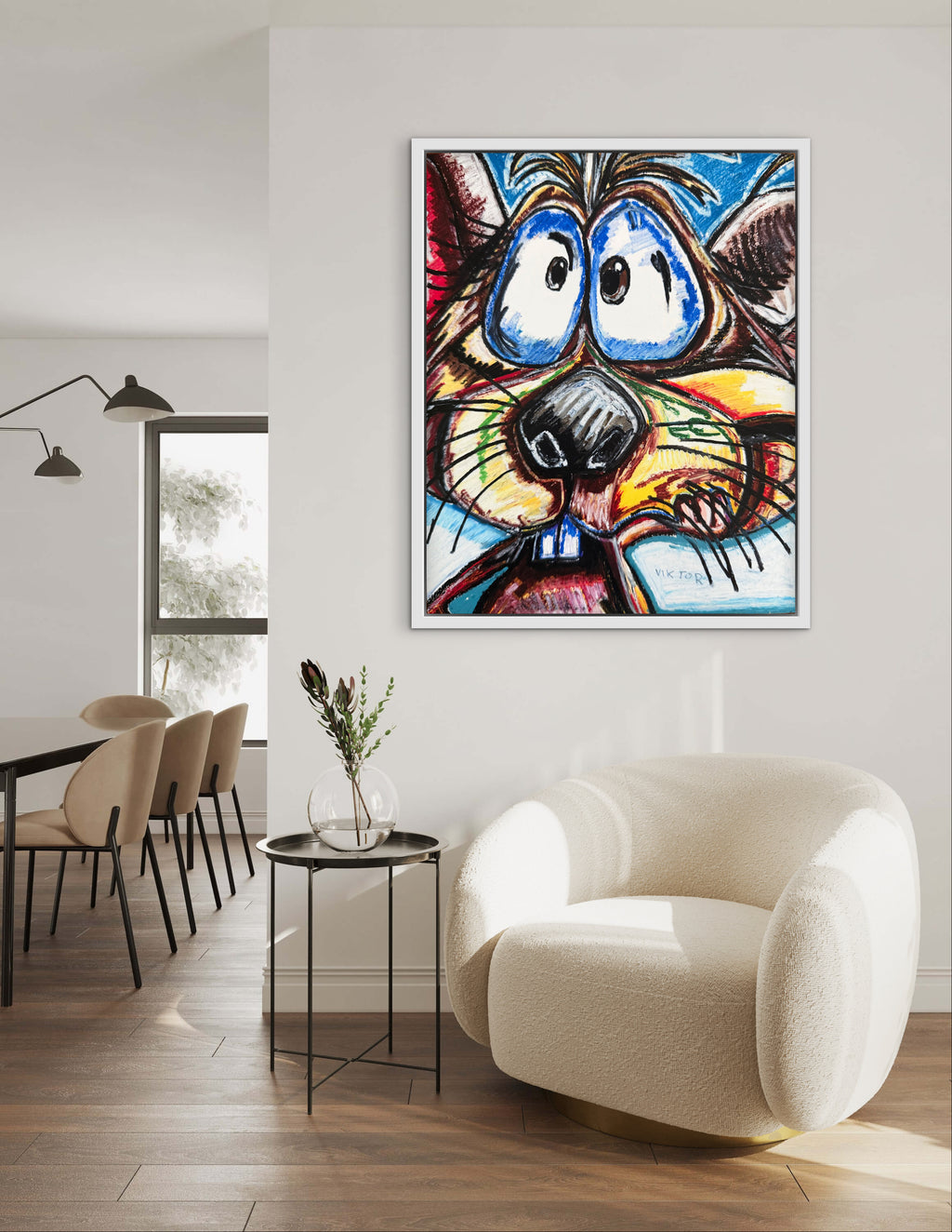 Whiskers and Wonder: A Delightful Mouse Illustration - Art Prints