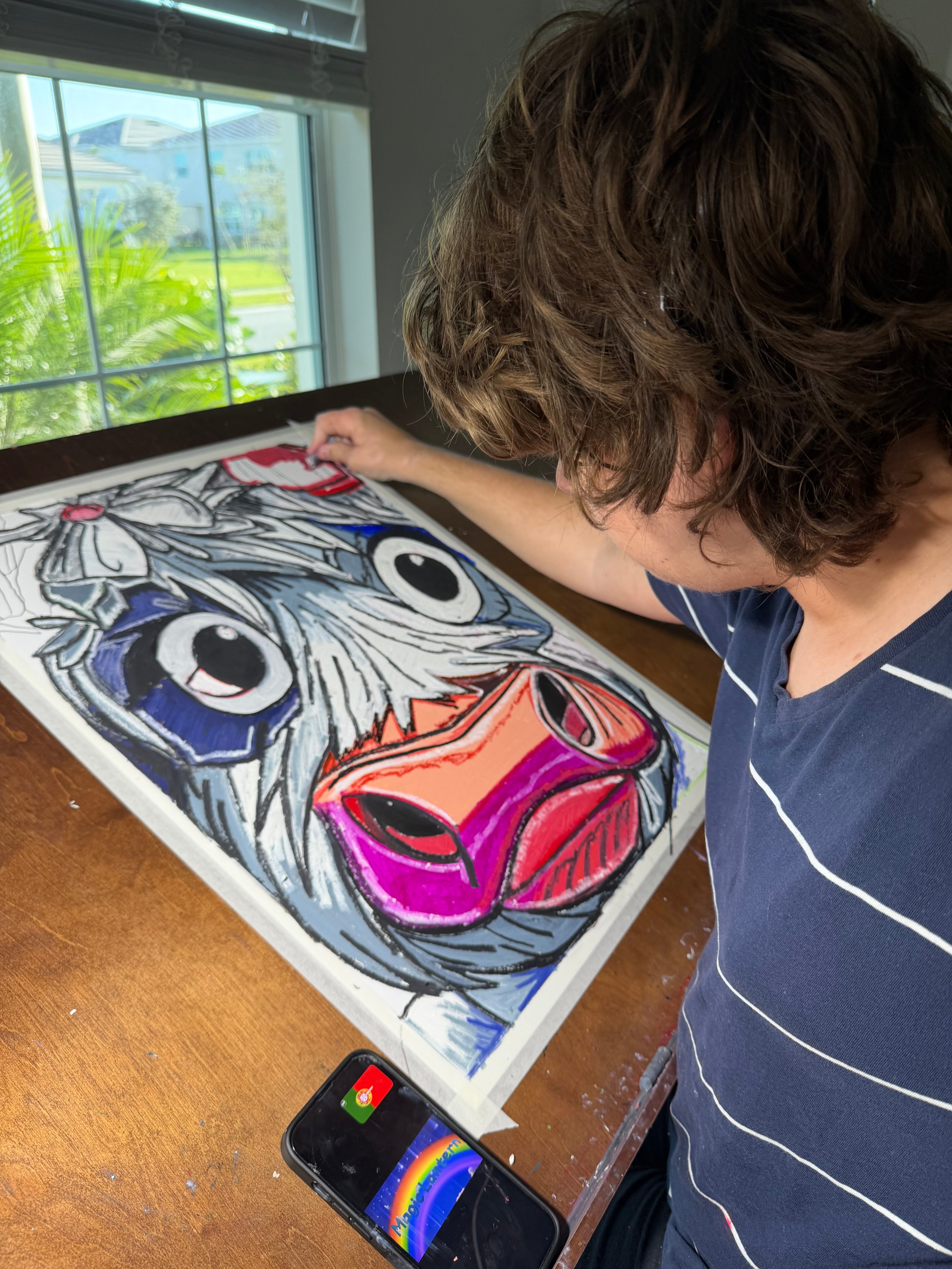 Melissa The Cow - ORIGINAL OIL PASTEL ARTWORK - 19x24"